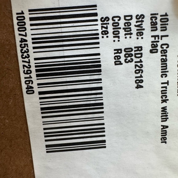 Patriotic Rae Dunn Red Truck America Table Decor Plant Holder new with box - Picture 8 of 16